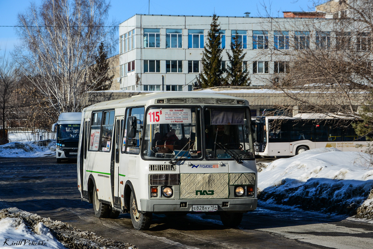 Новосибирская область, ПАЗ-32054 № Е 828 АУ 154