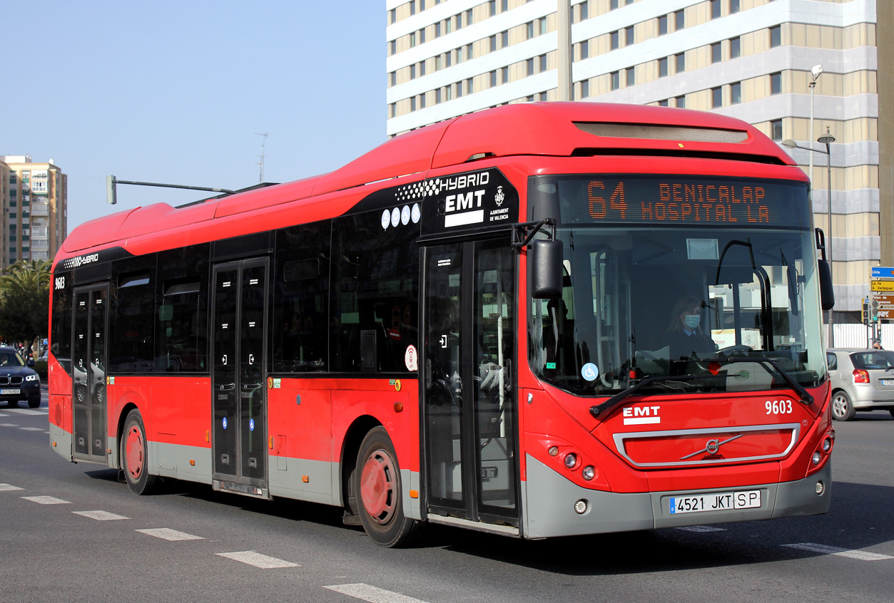 Испания, Volvo 7900 Hybrid № 9603