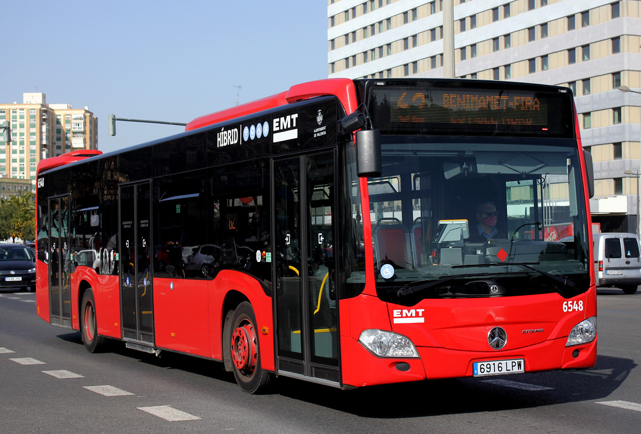 Spain, Mercedes-Benz Citaro C2 hybrid # 6548