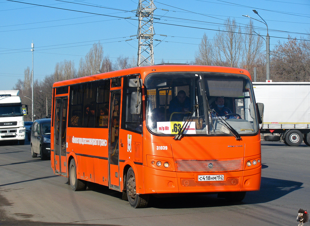 Нижегородская область, ПАЗ-320414-04 "Вектор" № 31039