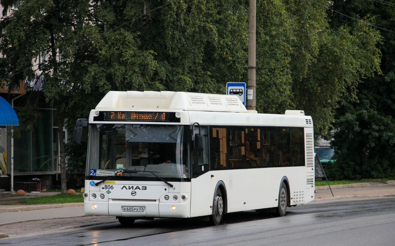 Новгородская область, ЛиАЗ-5292.67 (CNG) № 806