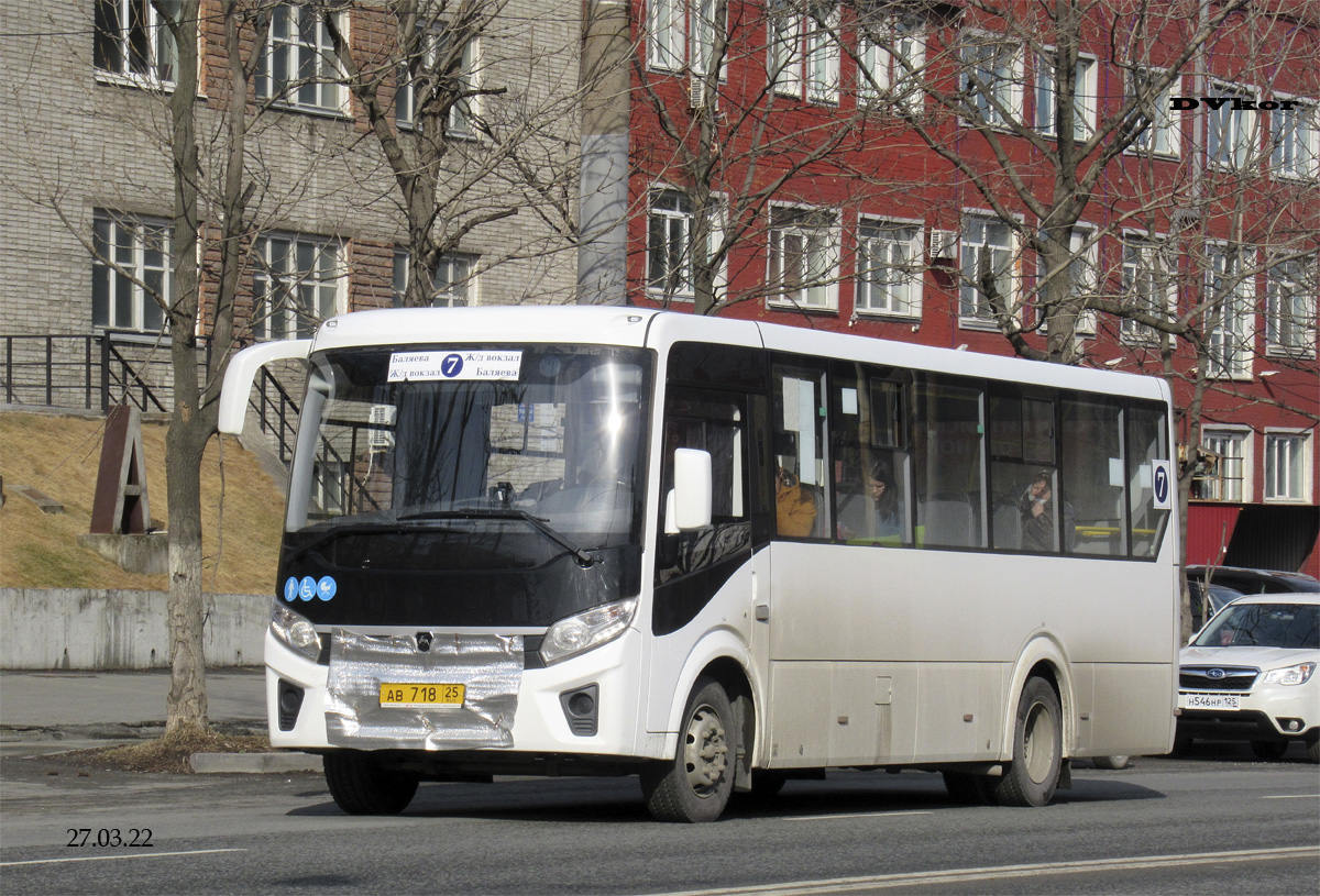 Приморский край, ПАЗ-320415-04 "Vector Next" № АВ 718 25