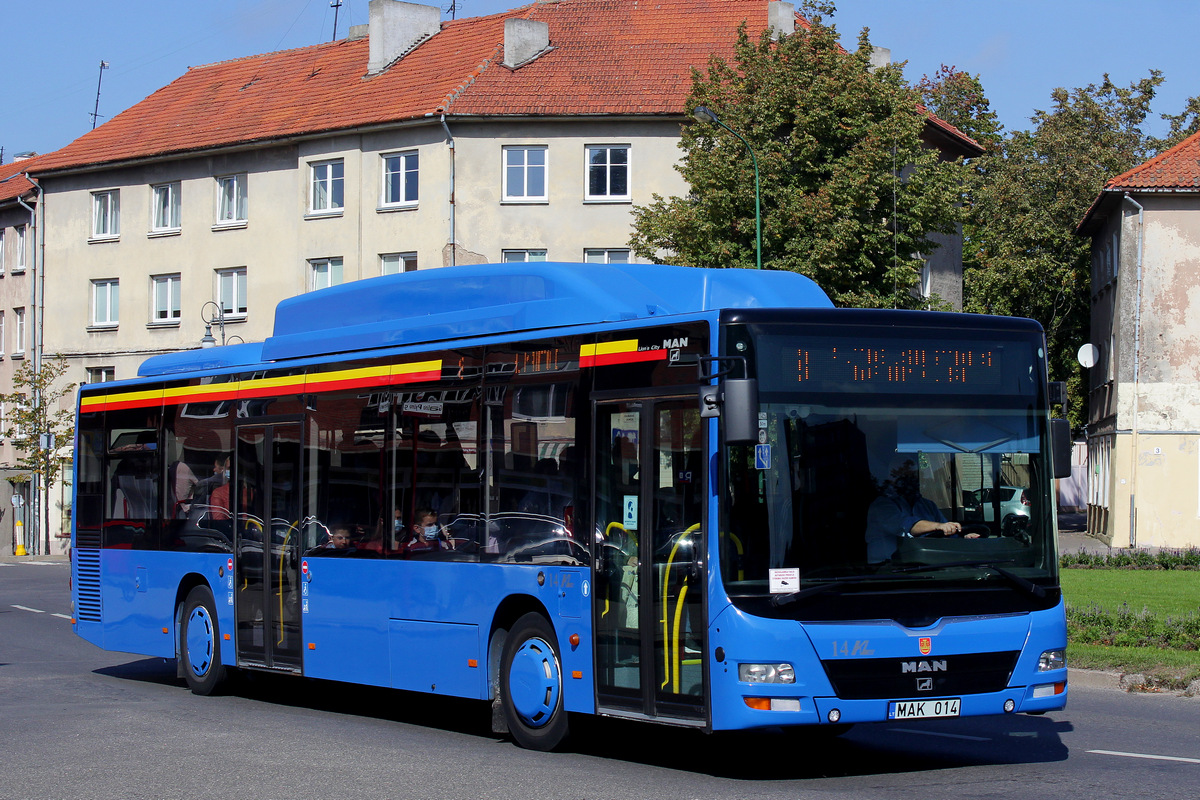 Litvánia, MAN A21 Lion's City NL313 CNG sz.: 14