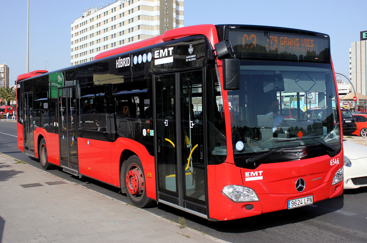 Španělsko, Mercedes-Benz Citaro C2 hybrid č. 6546