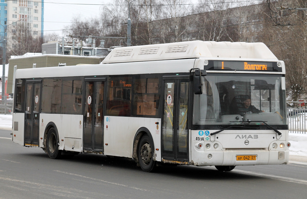 Ярославская область, ЛиАЗ-5292.67 (CNG) № 4514