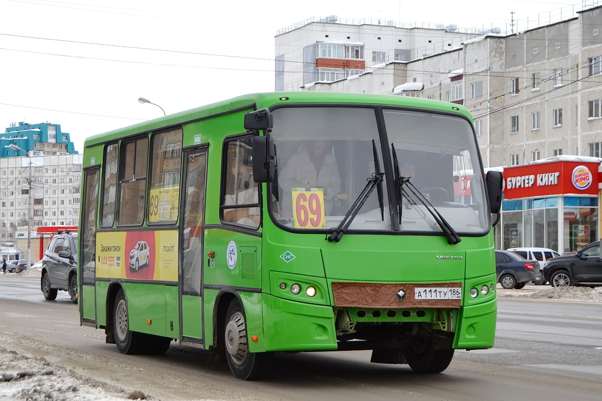 Ханты-Мансийский АО, ПАЗ-320302-22 "Вектор" № А 111 ТУ 186