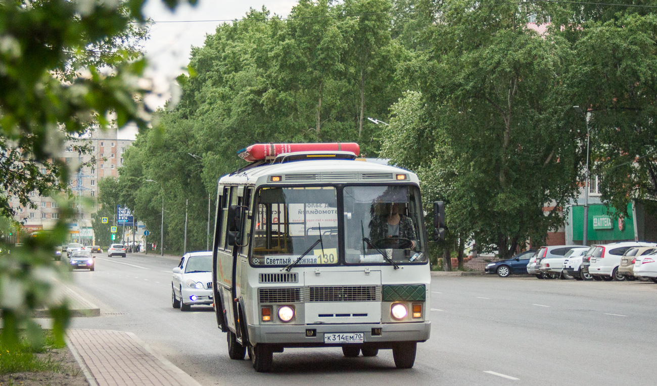 Томская область, ПАЗ-32054 № К 314 ЕМ 70