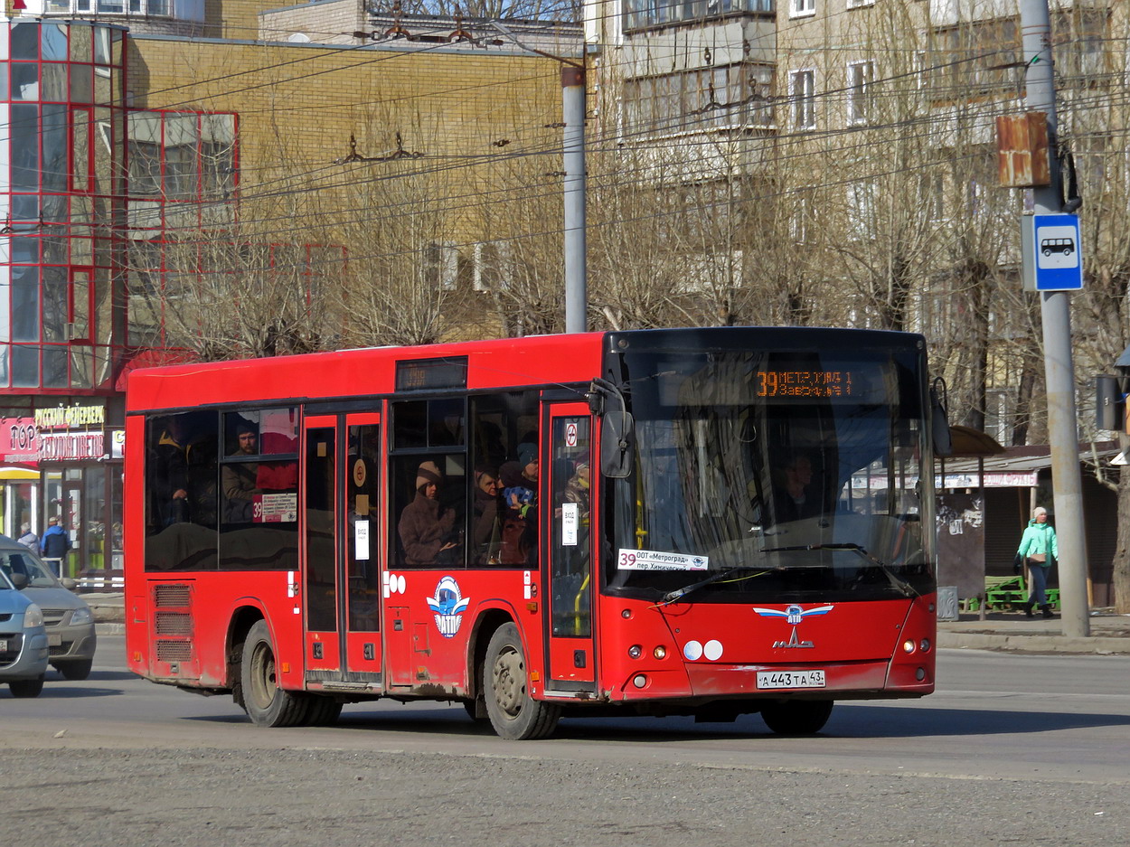 Кировская область, МАЗ-206.068 № А 443 ТА 43