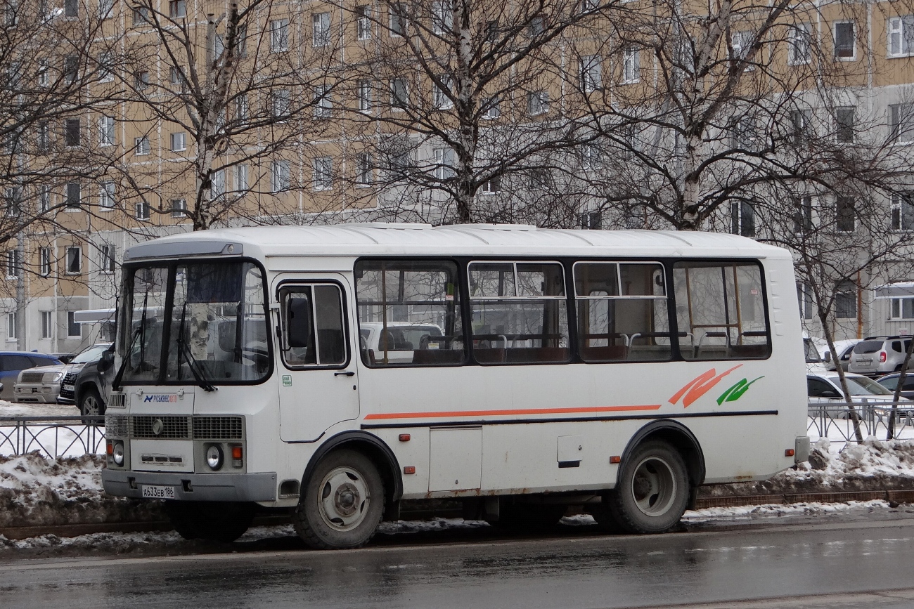 Ханты-Мансийский АО, ПАЗ-32054 № А 633 ЕВ 186