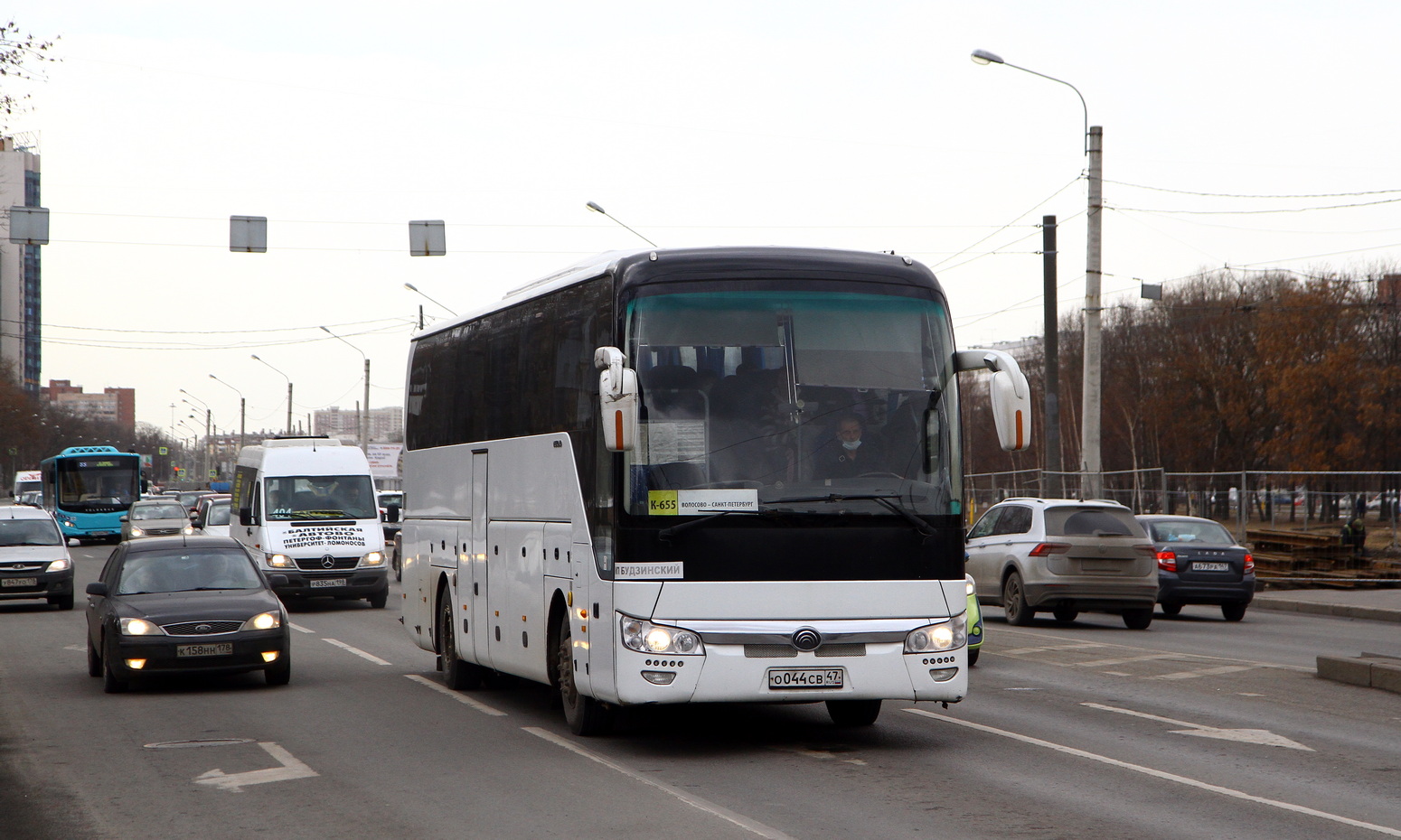 Ленинградская область, Yutong ZK6122H9 № О 044 СВ 47