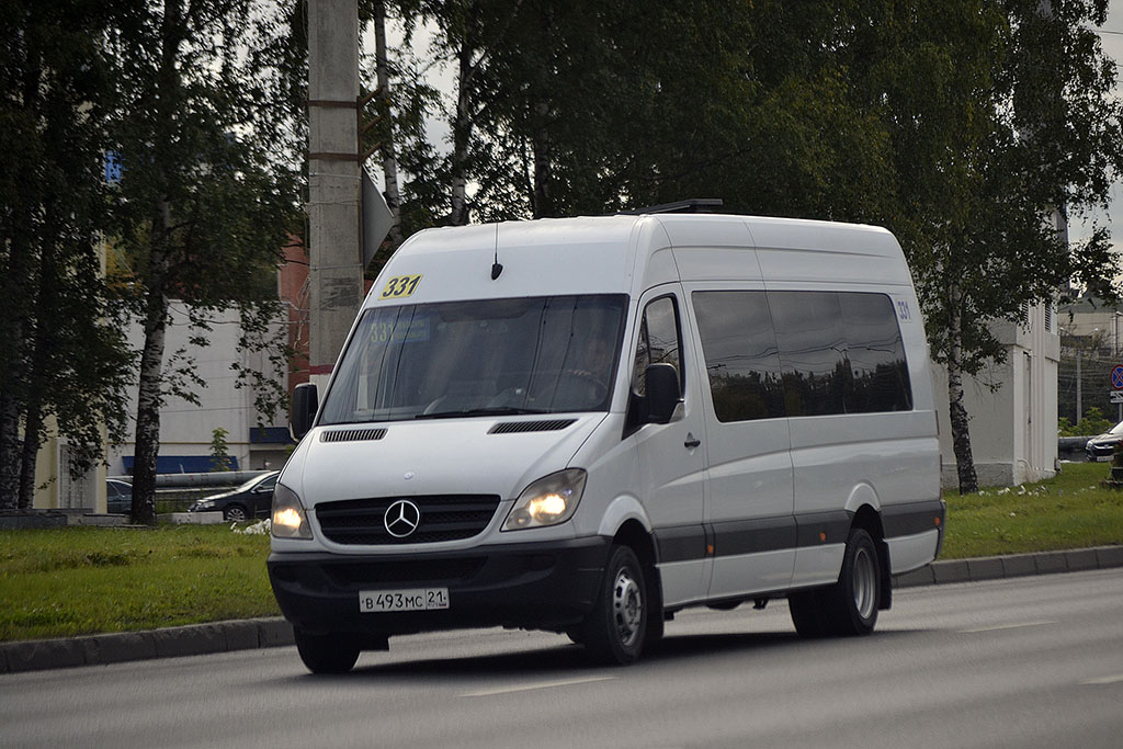 Чувашия, Луидор-22360C (MB Sprinter) № В 493 МС 21