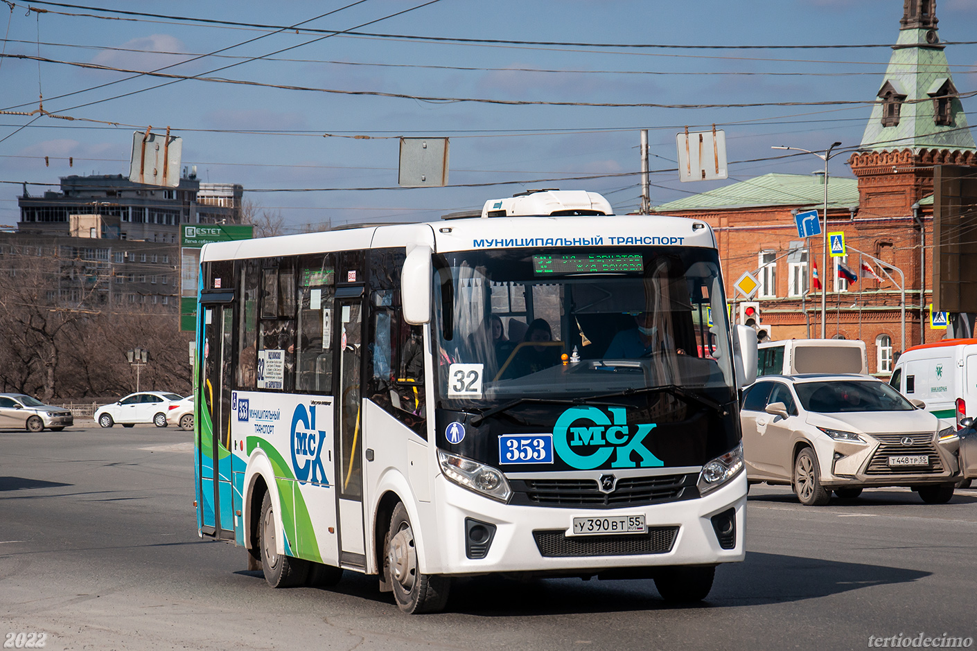 Omsk region, PAZ-320435-04 "Vector Next" № 353