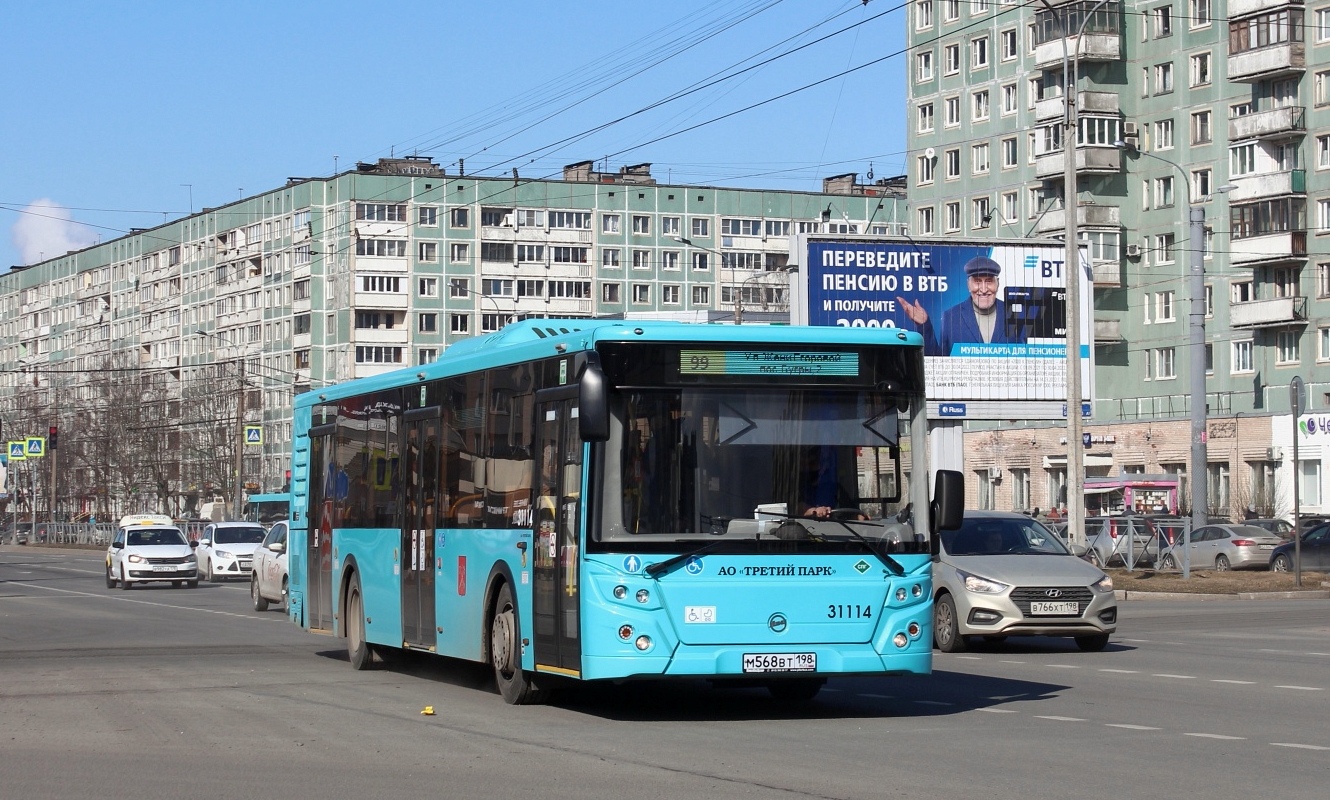 Saint Petersburg, LiAZ-5292.67 (LNG) # 31114