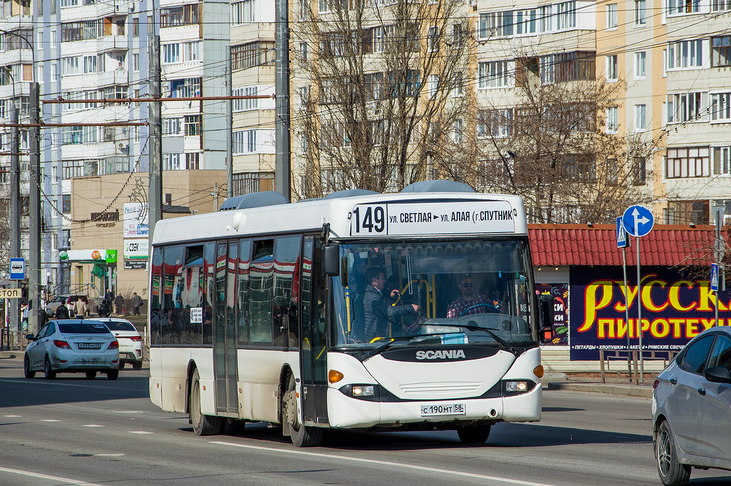 Penza region, Scania OmniLink I (Scania-St.Petersburg) č. С 190 МТ 58
