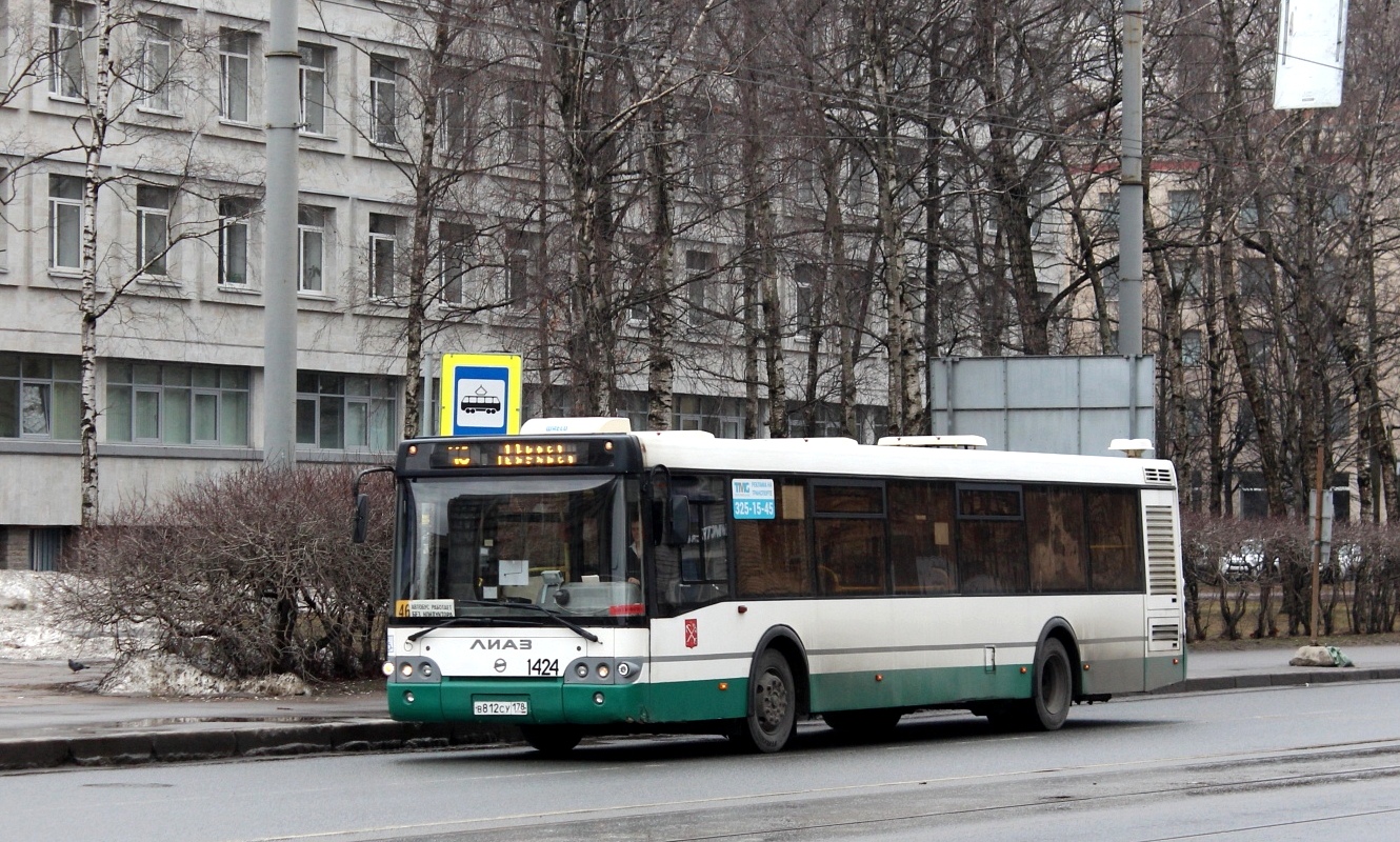 Санкт-Петербург, ЛиАЗ-5292.60 № 1424