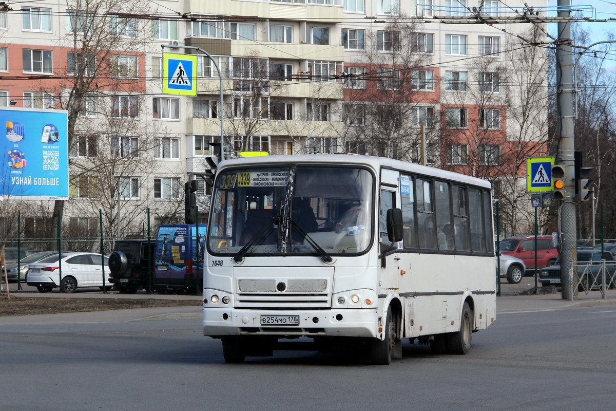 Санкт-Петербург, ПАЗ-320412-05 № 7648