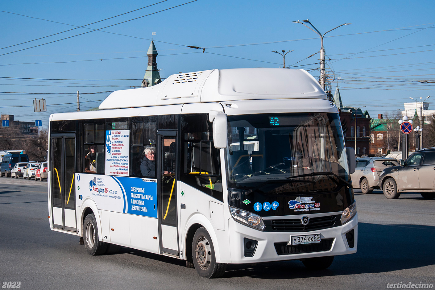 Omsk region, PAZ-320415-14 "Vector Next" Nr. 6104