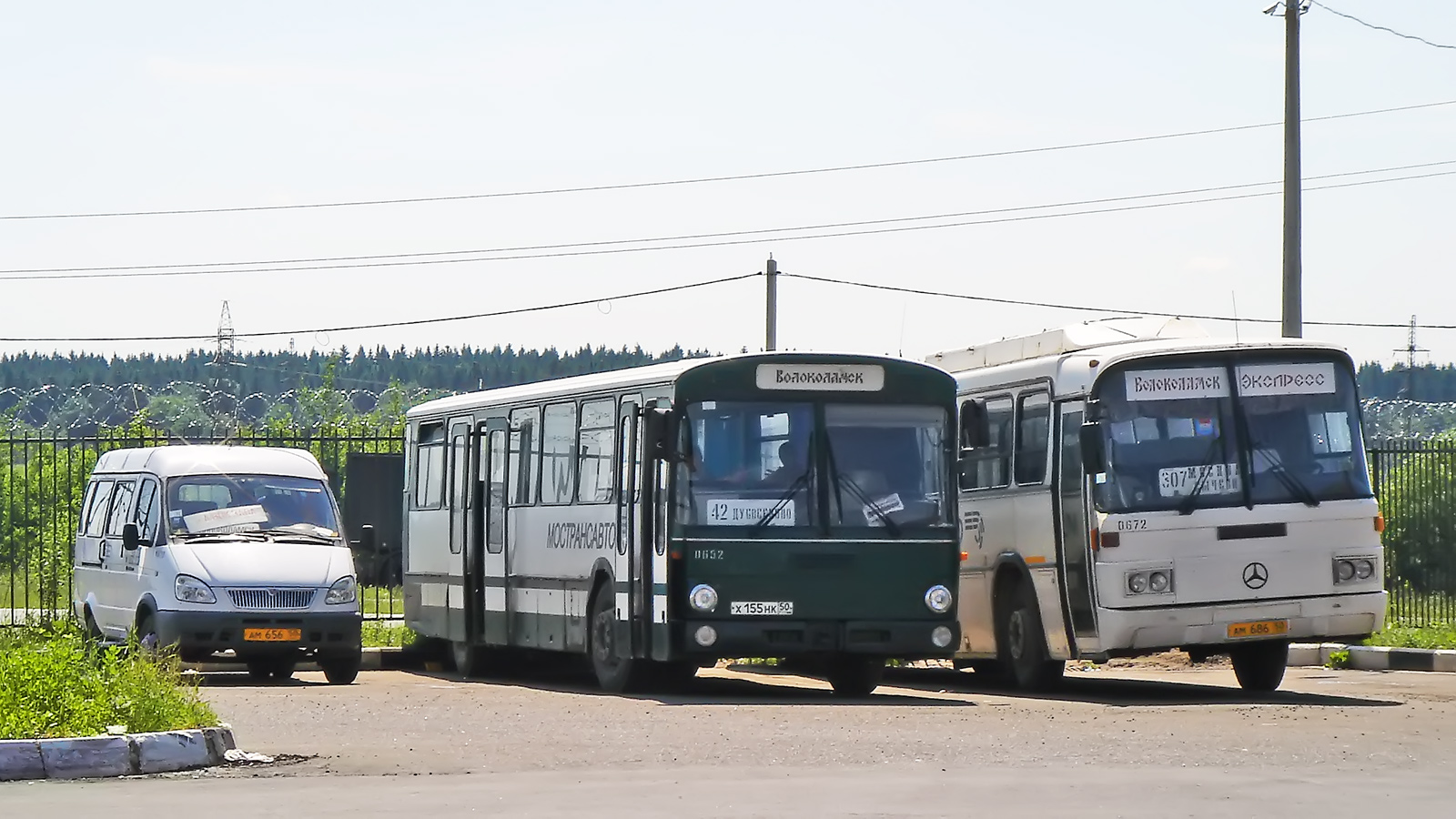 Московская область, ГАЗ-322132 (XTH, X96) № 1620; Московская область, Mercedes-Benz O307 № 0652; Московская область, Haargaz 111 № 0672