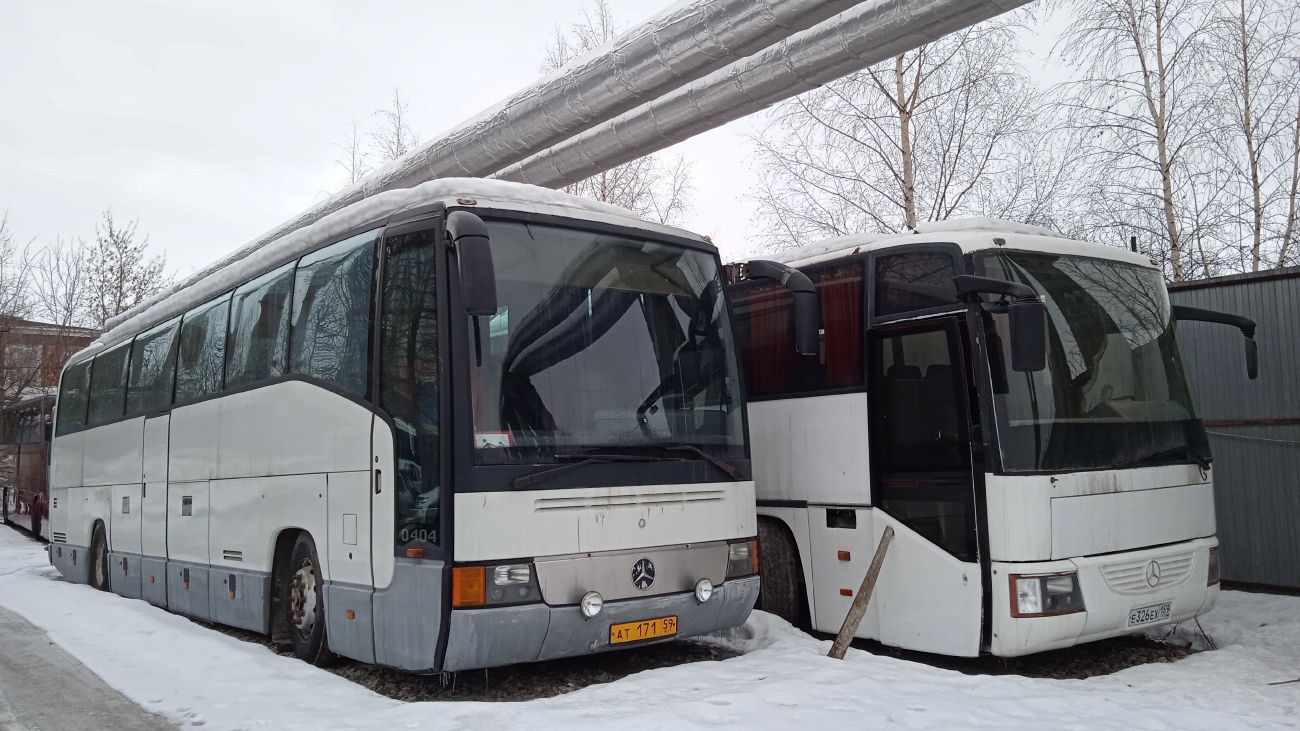 Пермский край, Avtomontaža O404FT № Е 326 ЕХ 159; Пермский край, Mercedes-Benz O404-15RHD-L № АТ 171 59