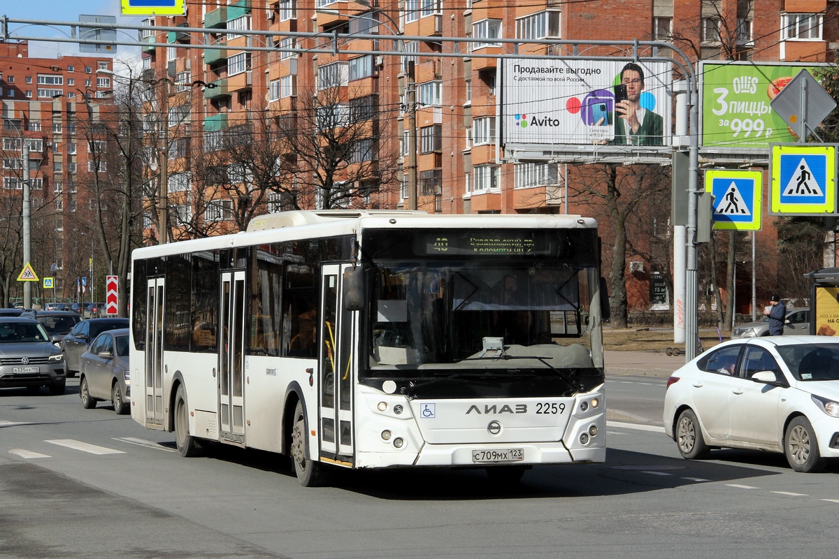 Санкт-Петербург, ЛиАЗ-5292.30 № 2259