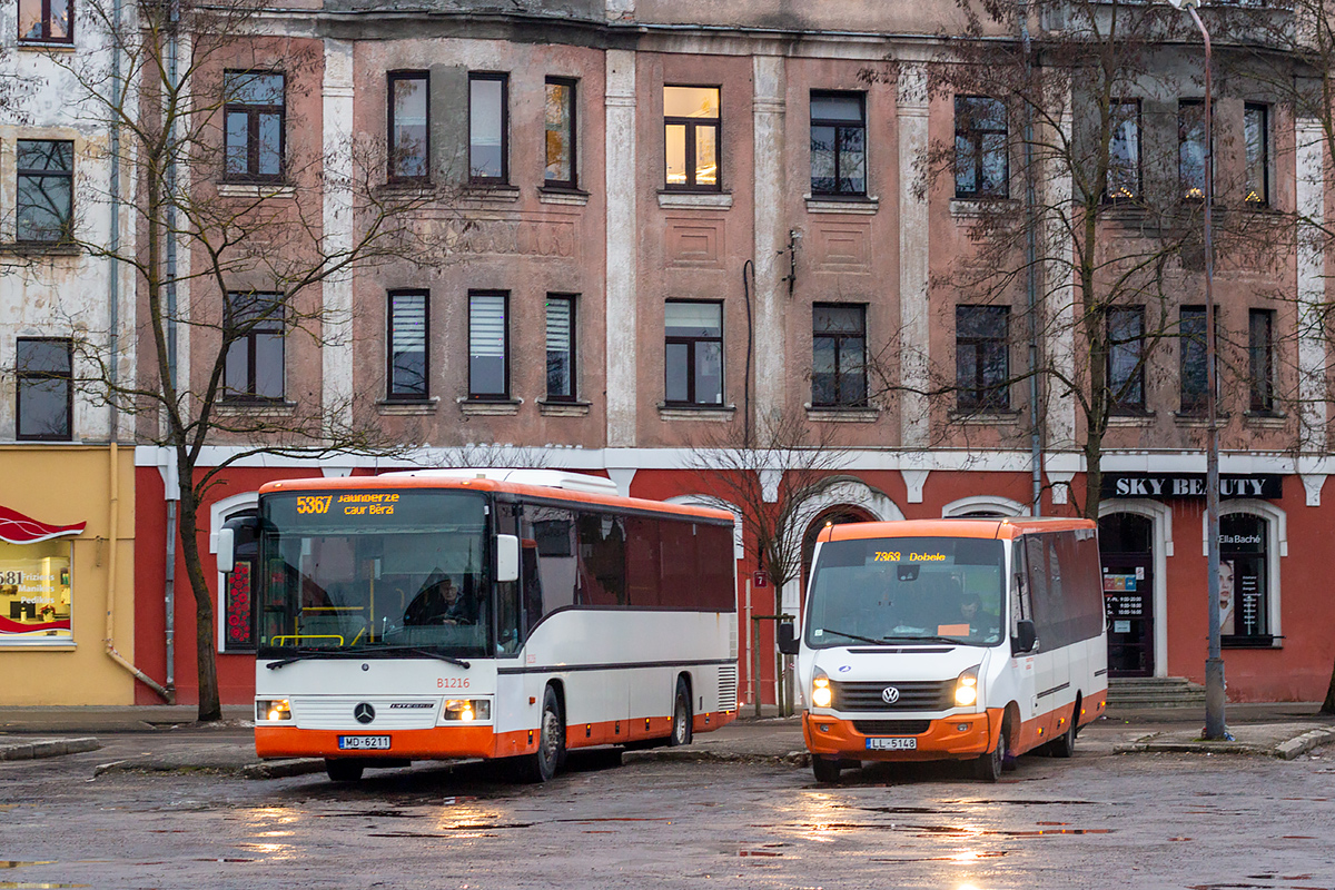 Латвия, Mercedes-Benz O550 Integro № B1216; Латвия, Kutsenits Intercity Tourist 716 № B1192