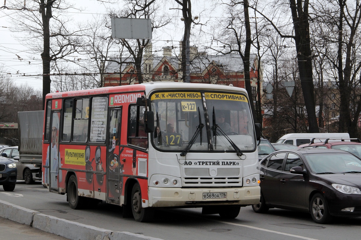 Sankt Peterburgas, PAZ-320402-05 Nr. В 569 ОА 178