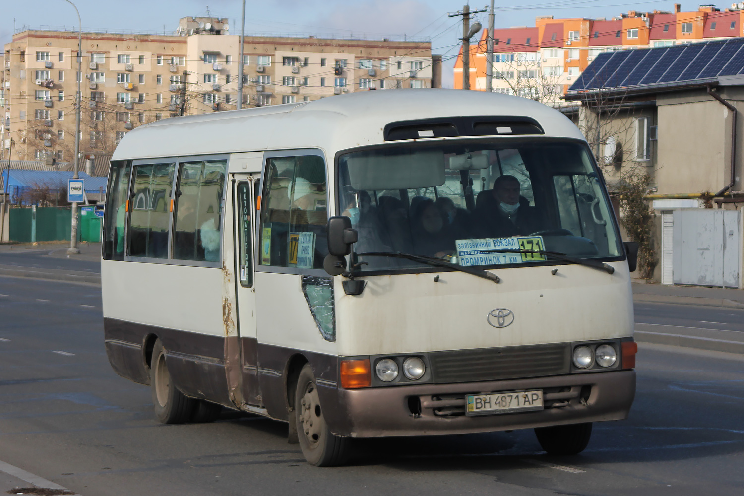 Одесская область, Toyota Coaster HZB50L № BH 4871 AP