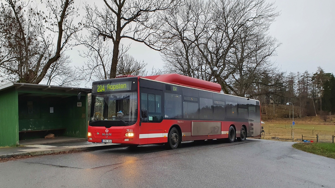 Швеция, MAN A26 Lion's City C NL313-13,68 CNG № 7511