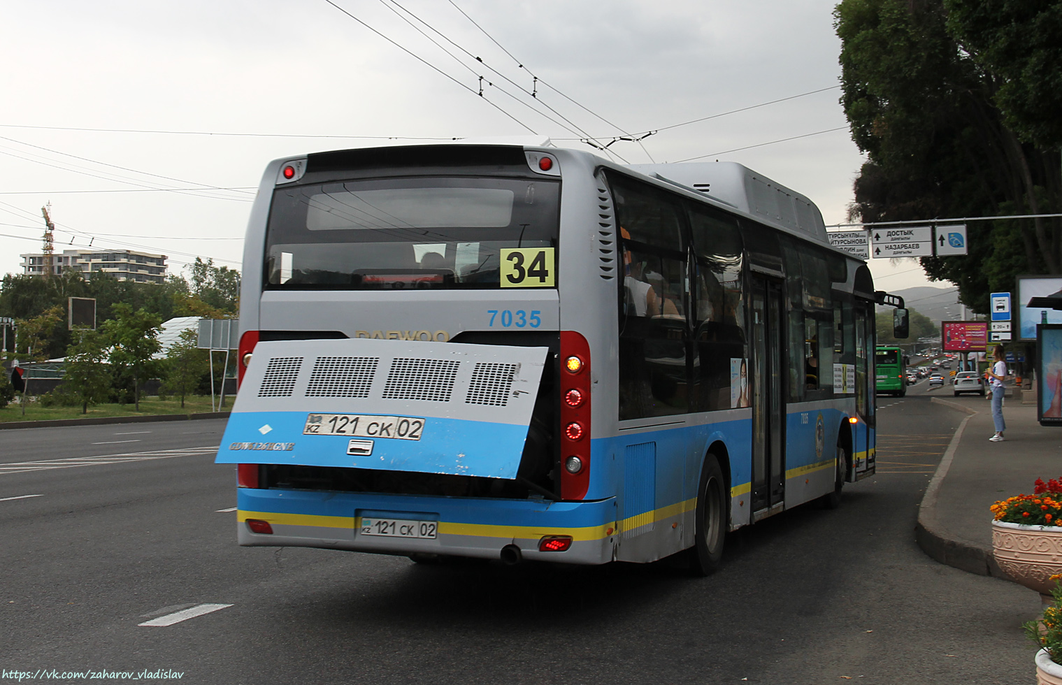 Алматы, Guilin Daewoo GDW6126CNG (СемАЗ) № 7035