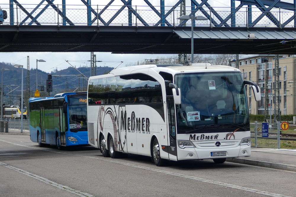 Рейнланд-Пфальц, Mercedes-Benz Citaro C2 Ü № GER-JT 79; Баден-Вюртемберг, Mercedes-Benz Travego II M Edition 1 16RHD № OG-MM 9906