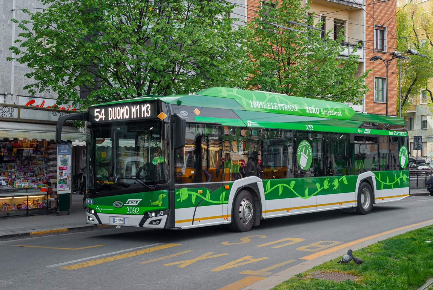 Италия, Solaris Urbino IV 12 electric № 3092