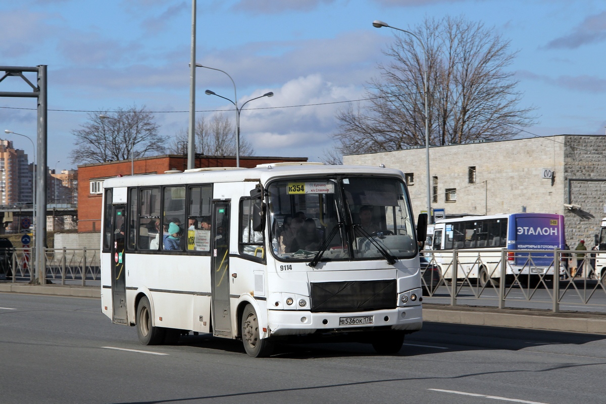 Санкт-Петербург, ПАЗ-320412-05 № 9114