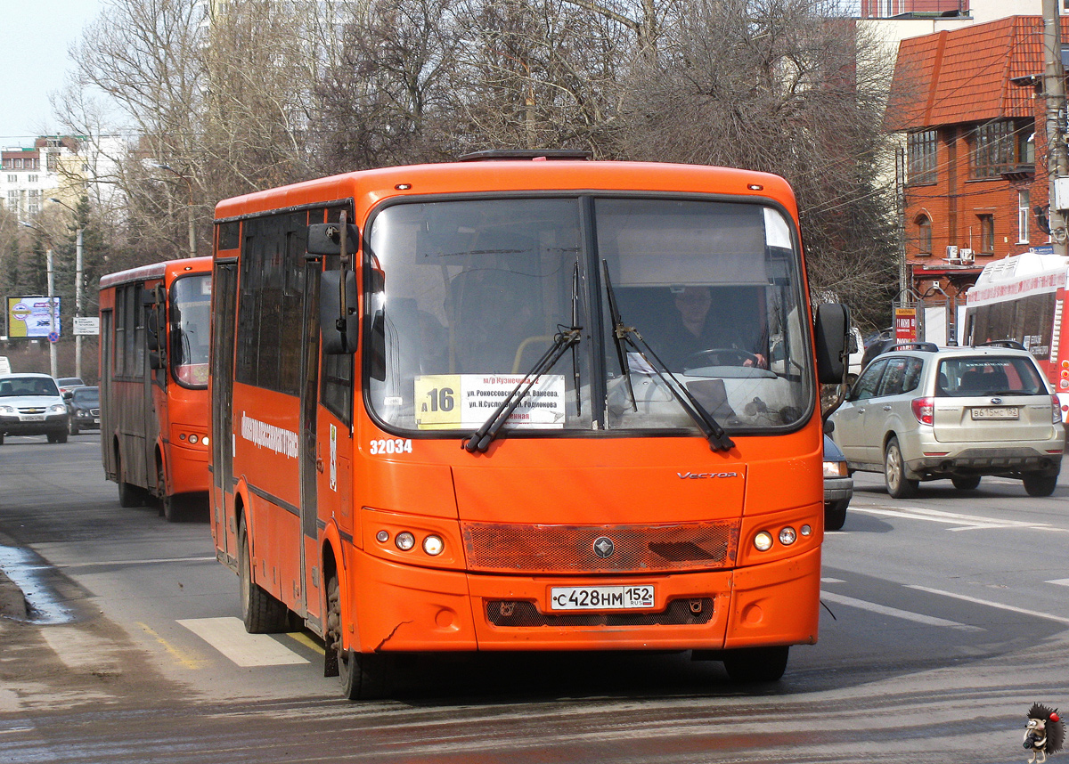 Нижегородская область, ПАЗ-320414-04 "Вектор" № 32034