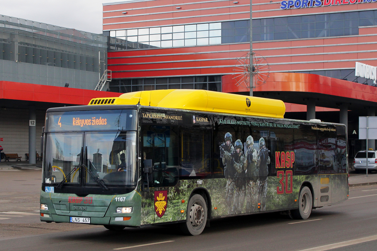 Литва, MAN A21 Lion's City NL243 CNG № 1167