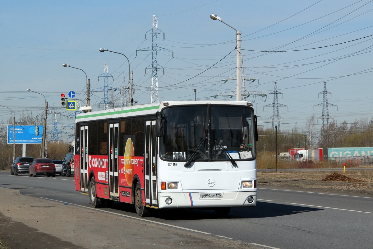 Санкт-Петербург, ЛиАЗ-5293.60 № 3706