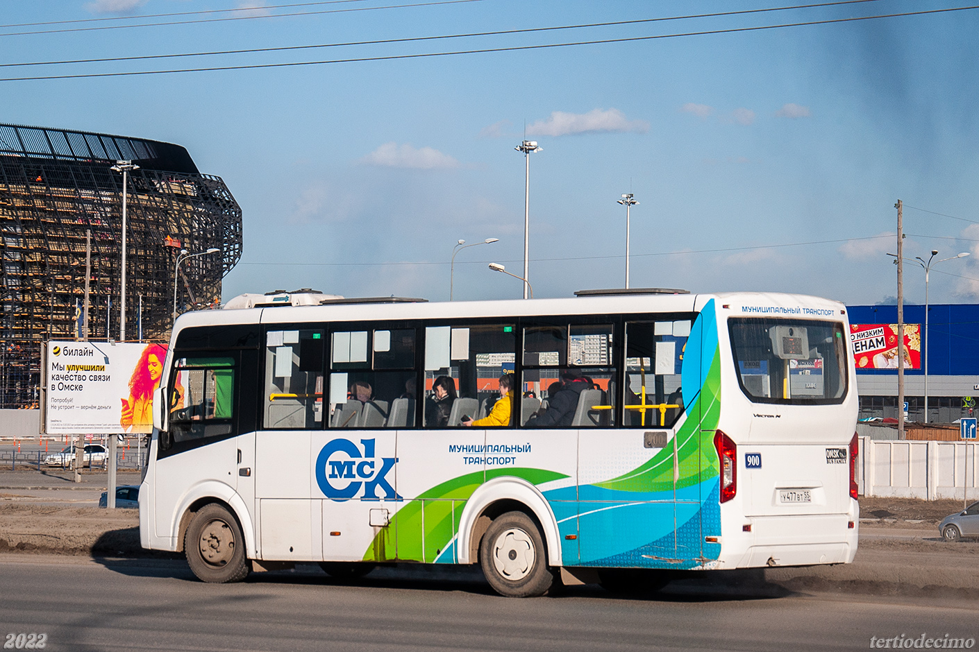 Omsk region, PAZ-320435-04 "Vector Next" # 900