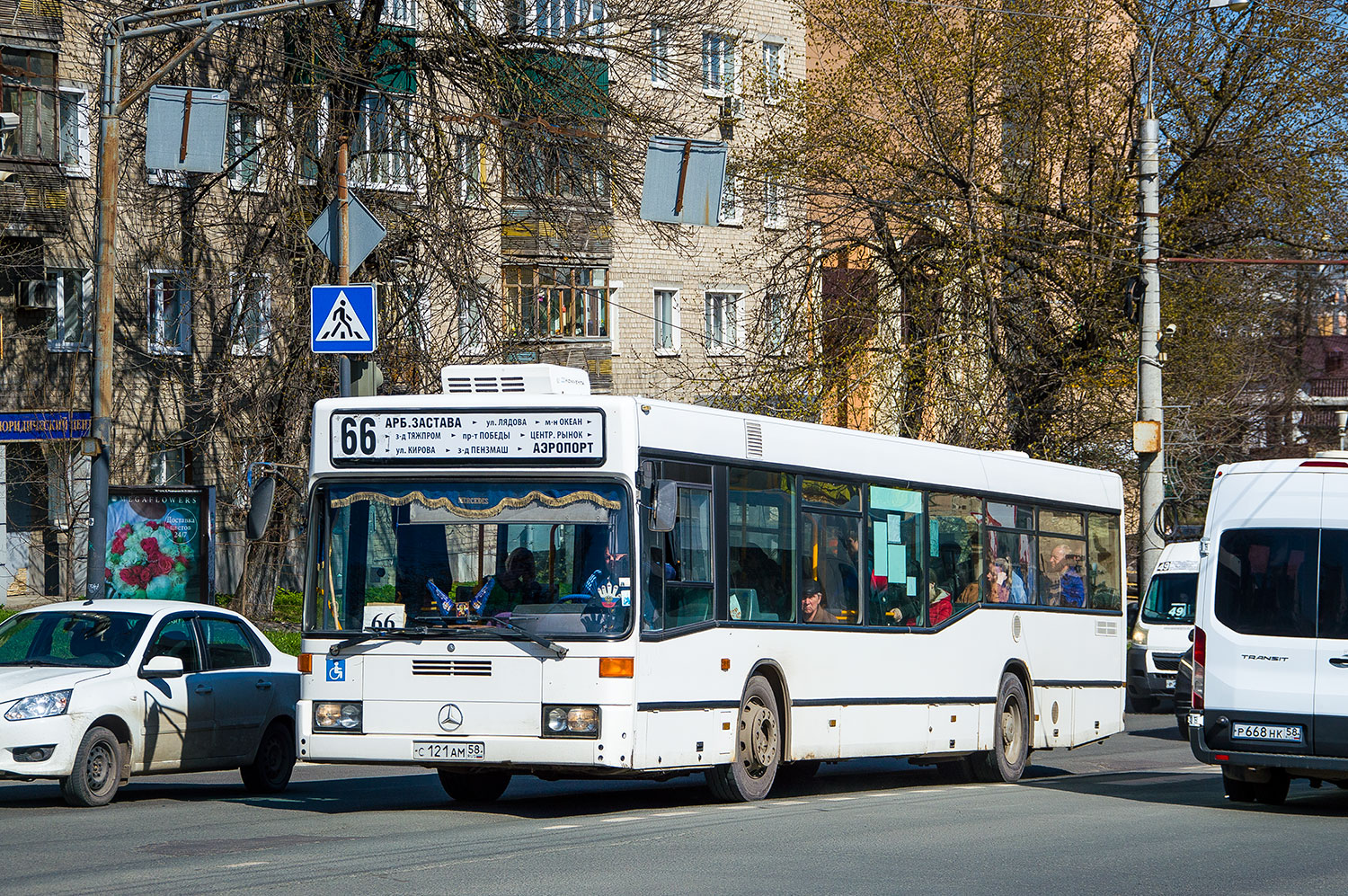 Penza region, Mercedes-Benz O405N2 (SAM) Nr. С 121 АМ 58