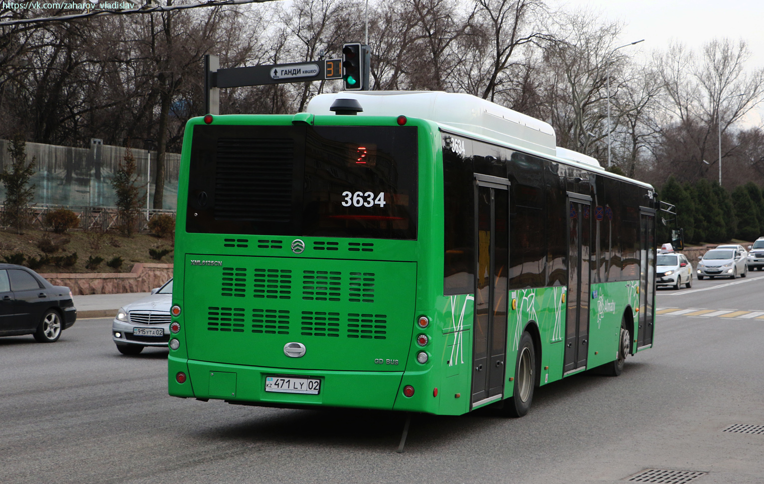 Алматы, Golden Dragon XML6125CN (Hyundai Trans Auto) № 3634