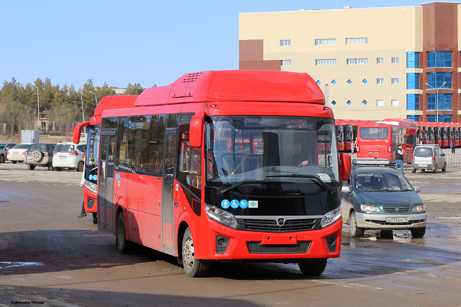 Jakutföld, PAZ-320415-14 "Vector Next" sz.: КМ 455 14; Jakutföld — New buses presentation 25.04.2022