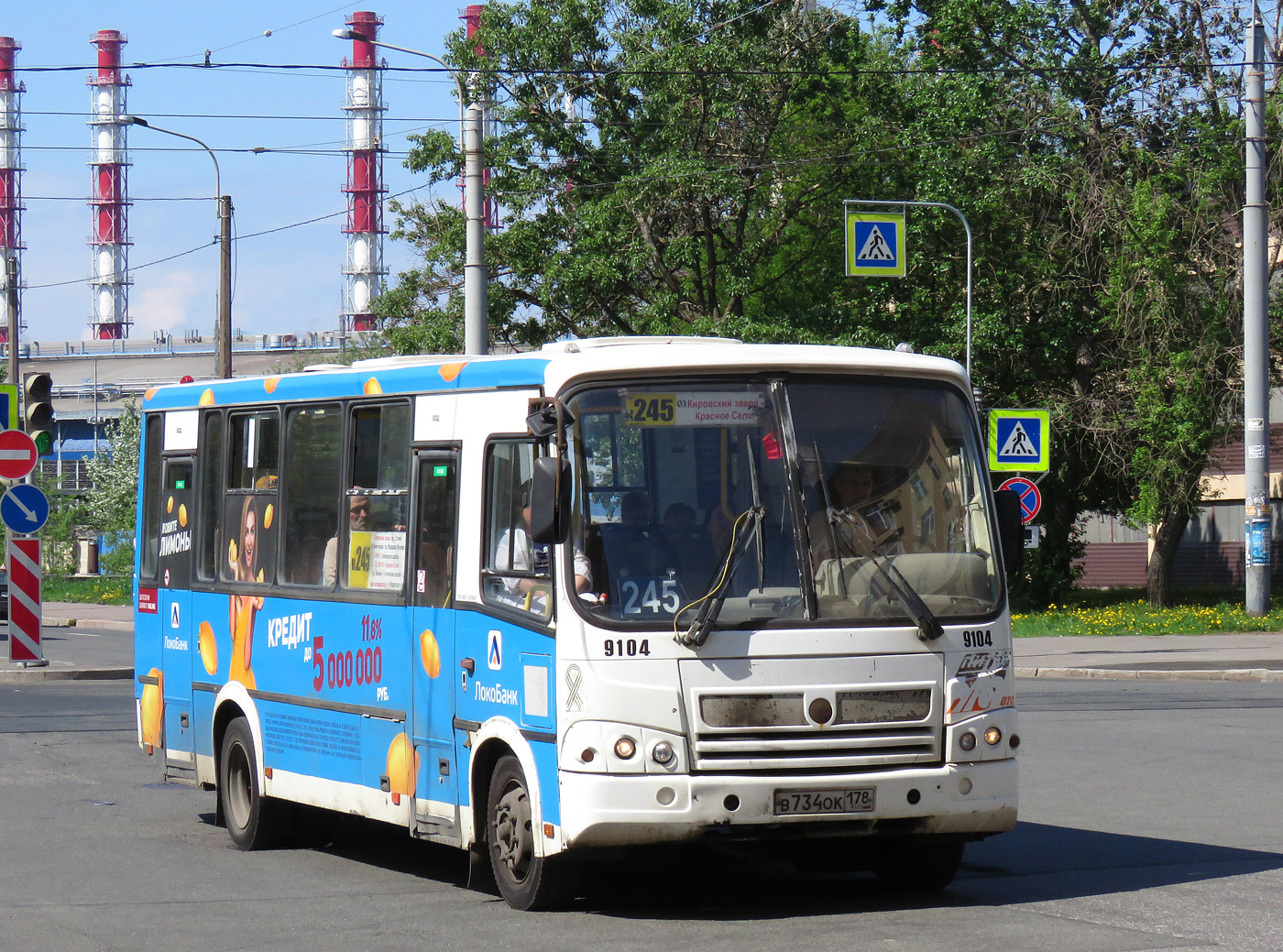 Санкт-Петербург, ПАЗ-320412-05 № 9104