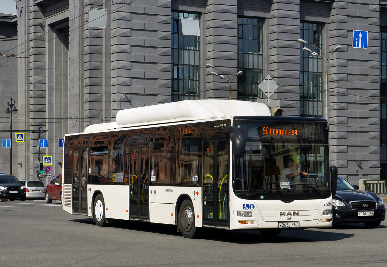 Санкт-Петербург, MAN A21 Lion's City NL313 CNG № 7584