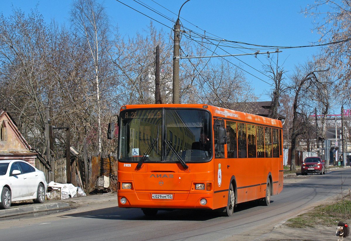 Нижегородская область, ЛиАЗ-5293.60 № 31020