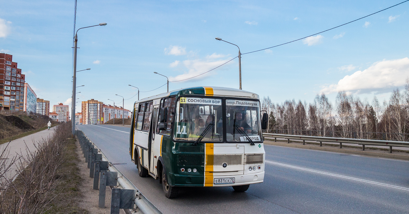 Томская область, ПАЗ-32054 № Е 831 СХ 70