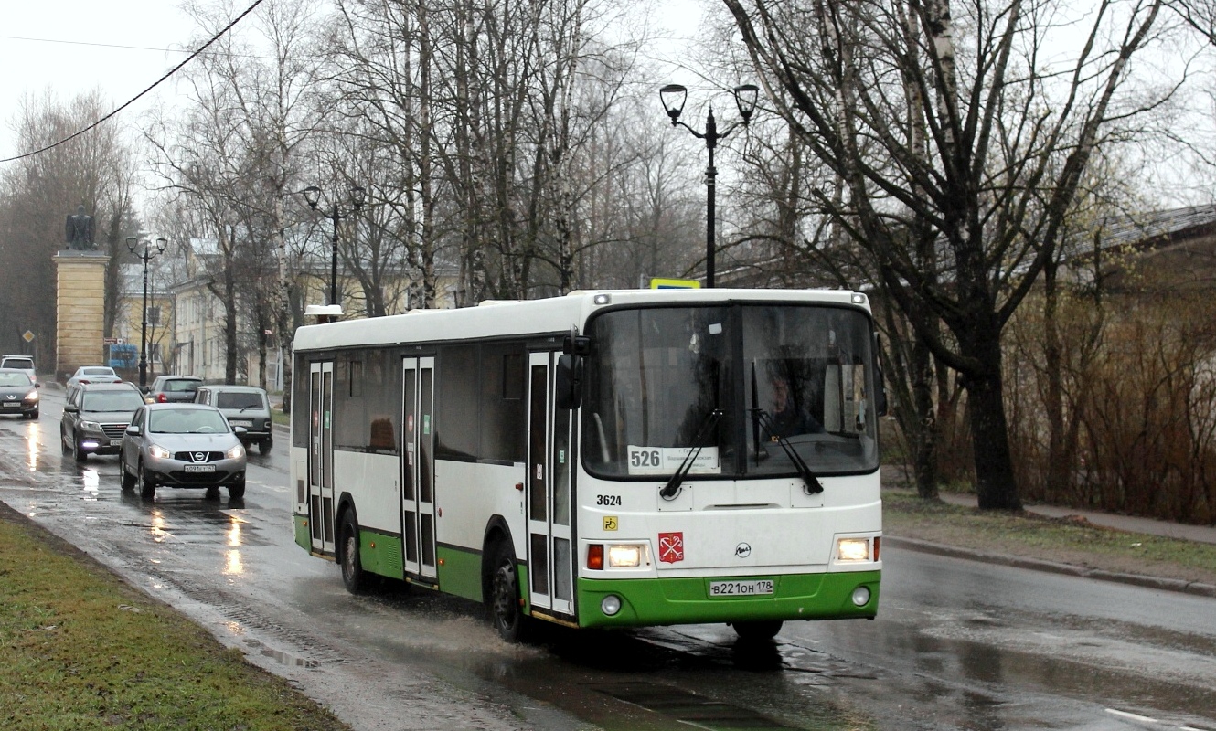 Ленинградская область, ЛиАЗ-5293.60 № 3624