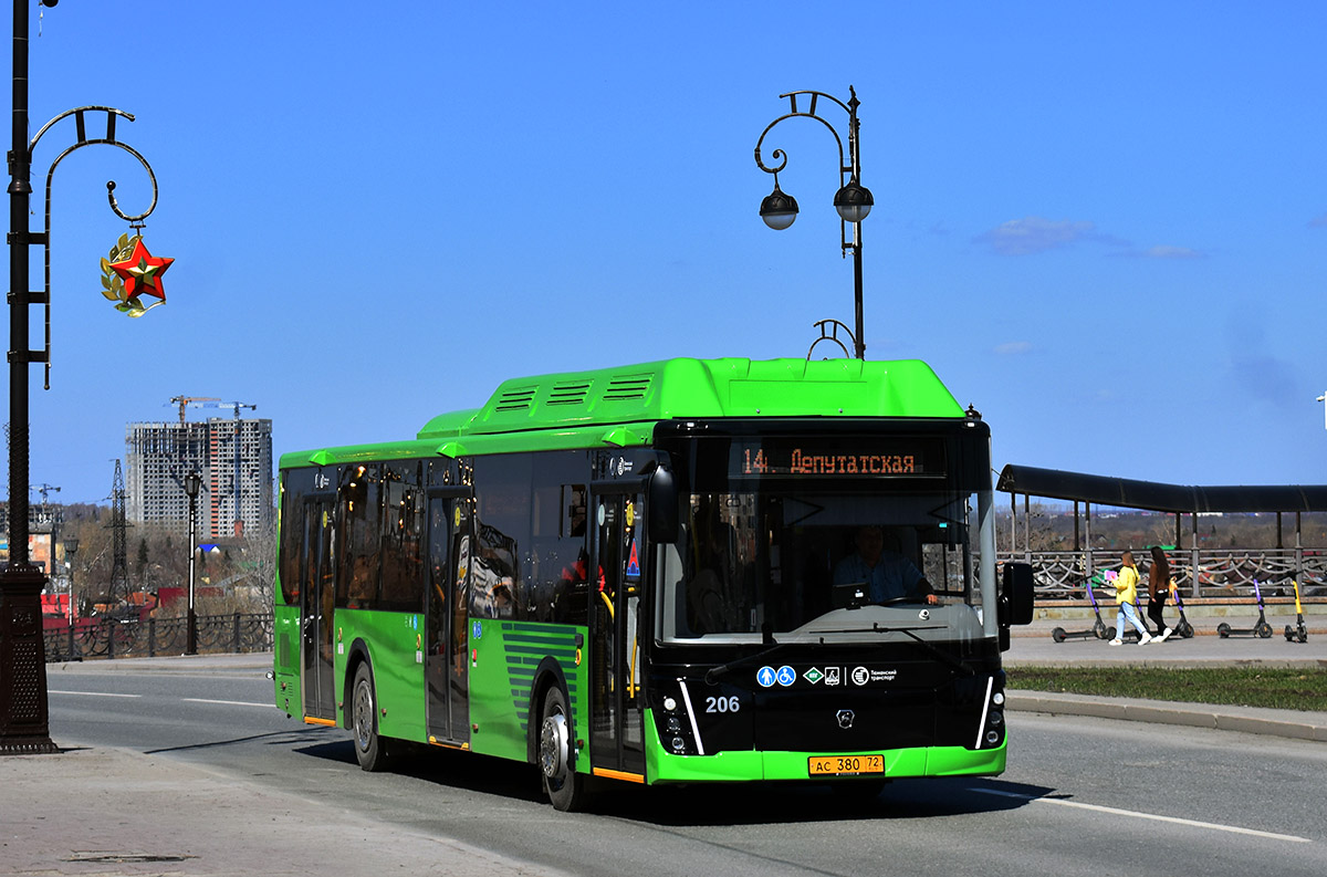 Тюменская область, ЛиАЗ-5292.67 (CNG) № 206