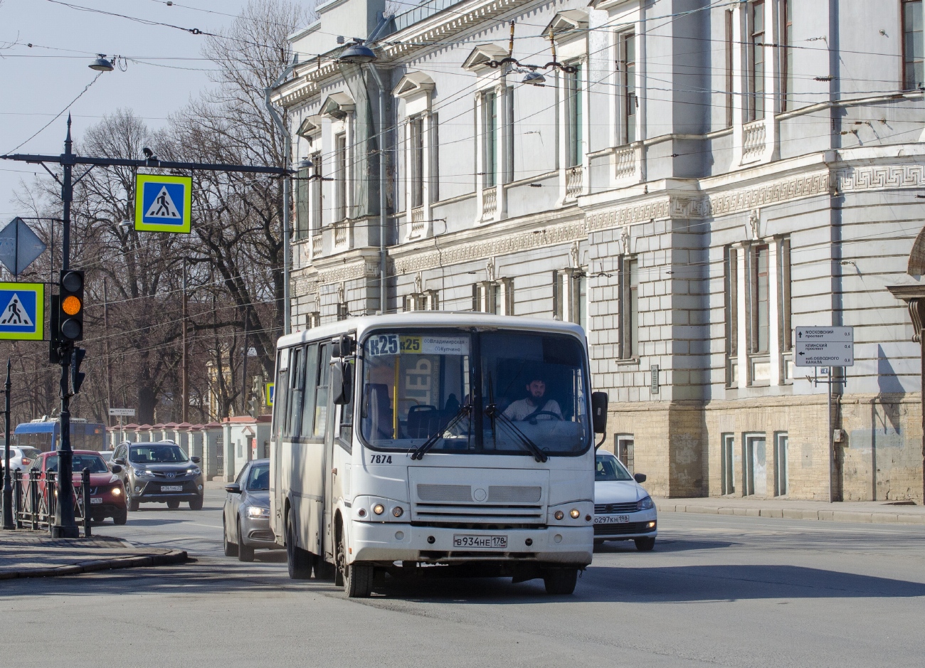 Санкт-Петербург, ПАЗ-320412-05 № 7874