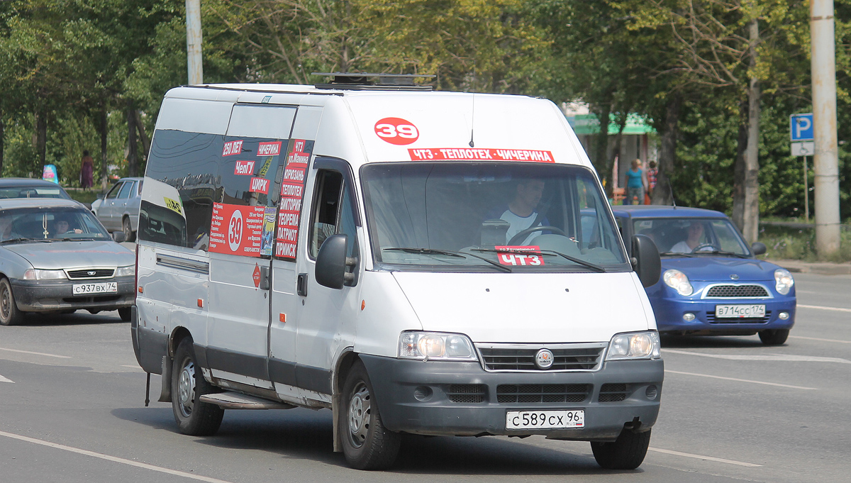 Челябинская область, FIAT Ducato 244 CSMMC-RLL, -RTL № С 589 СХ 96