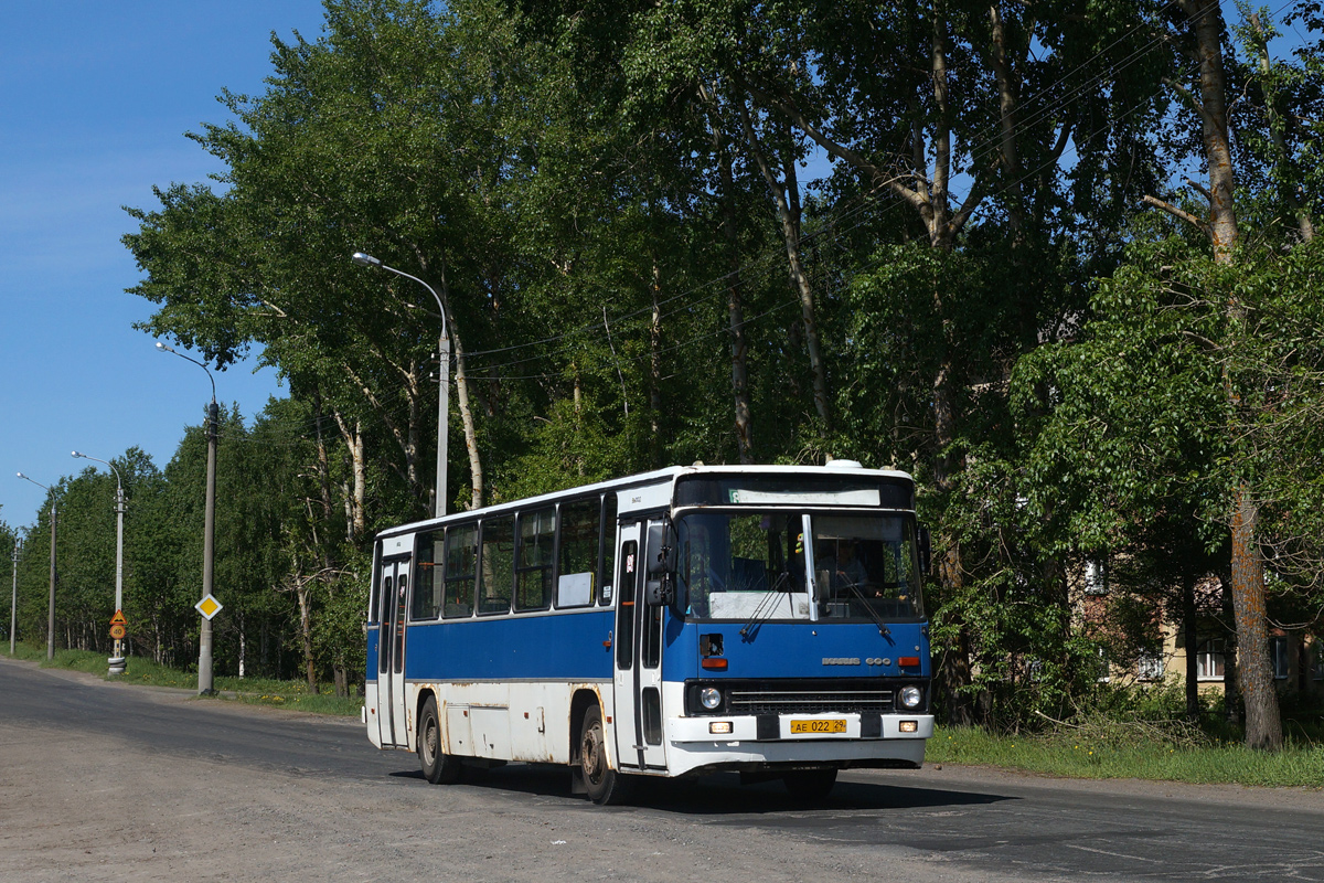 Arhangelszki terület, Ikarus 263.10 sz.: АЕ 022 29; Arhangelszki terület — Ordered ride on the bus Ikarus 263.10