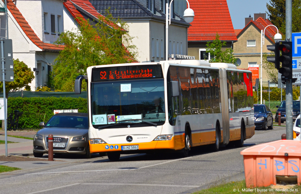 Берлин, Mercedes-Benz O530G Citaro facelift G № B-HZ 5863