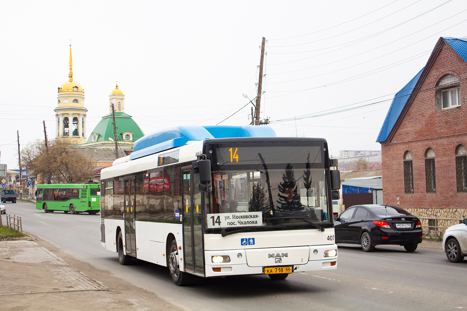 Свердловская область, MAN A21 NL243 CNG № КА 718 66